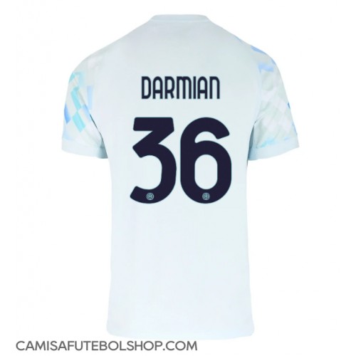 Camisa de time de futebol Inter Milan Matteo Darmian #36 Replicas 2º Equipamento 2025-26 Manga Curta